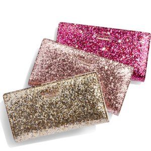 Kate Spade Glitter Bug Wallet w/ FREE Matching Card Case